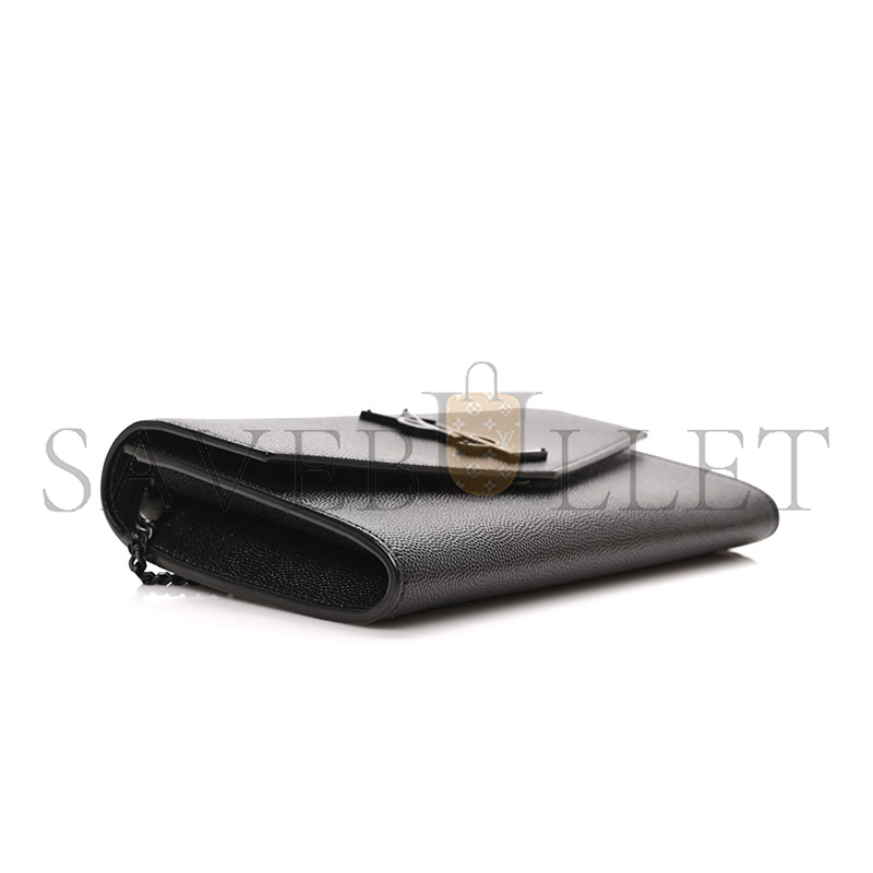 Y*L uptown chain wallet in grain de poudre embossed leather 6077881gf0u1000 (19*12*3cm)